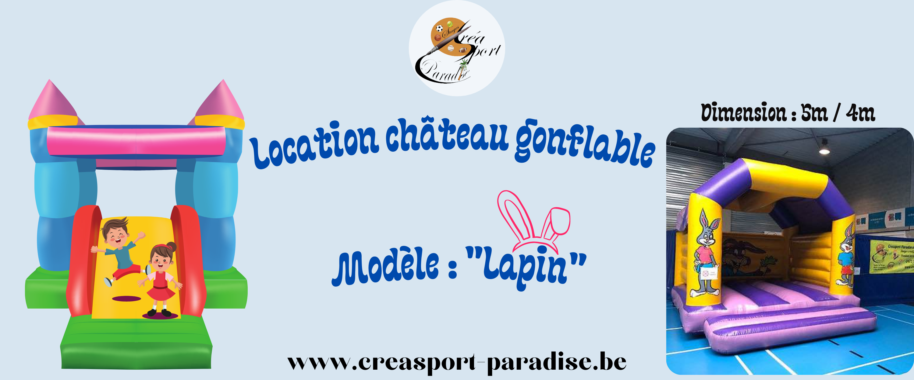 Location Château Gonflable Lapin 